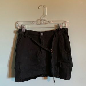 Nasty Gal black utility mini skirt size M
